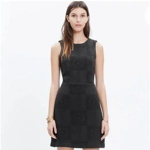 NWT Madewell Black Textured Afternoon Dress E9038 size 12